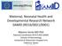 Maternal, Neonatal Health and Developmental Research Network SAMID (RD16/0021/0001)