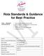 Rota Standards & Guidance for Best Practice