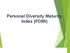 Personal Diversity Maturity Index (PDMI) 10/3/2018 Diversity Assessment.ppt