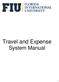 Travel and Expense System Manual