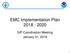 EMC Implementation Plan SIP Coordination Meeting January 31, 2018