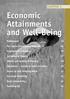 Economic Attainments and Well-Being