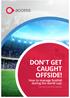 DON T GET CAUGHT OFFSIDE! How to manage footfall during the world cup: 5 top tips for pub & bar operators