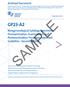 SAMPLE. Nongynecological Cytology Specimens: Preexamination, Examination, and Postexamination Processes; Approved Guideline Second Edition