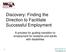 Discovery: Finding the Direction to Facilitate Successful Employment