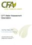 CFT Water Assessment Description