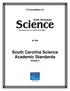 South Carolina Science Academic Standards Grade 6