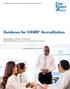 Guidance for VAWD Accreditation