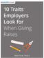 10 Traits Employers Look for When Giving Raises