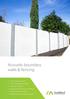 Acoustic boundary walls & fencing