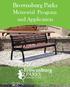 Brownsburg Parks Memorial Program and Application