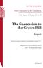 HOUSE OF LORDS Select Committee on the Constitution 11th Report of Session The Succession to the Crown Bill Report Ordered to be printed 16 Ja