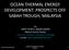 OCEAN THERMAL ENERGY DEVELOPMENT: PROSPECTS OFF SABAH TROUGH, MALAYSIA