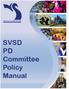 SWAN VALLEY SCHOOL DIVISION. SVSD PD Committee Policy Manual