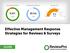 Effective Management Response Strategies for Reviews & Surveys