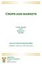 Crops and markets. Fourth quarter 2010 Volume 91 No 946. Isued by the Directorate Agricultural Statistics
