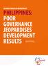 PHILIPPINES: POOR GOVERNANCE JEOPARDISES DEVELOPMENT RESULTS