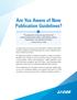 Are You Aware of New Publication Guidelines?