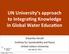 UN University s approach to Integra4ng Knowledge in Global Water Educa4on