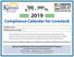 2019 Compliance Calendar for Livestock