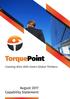 TorquePoint. Creating Wins With Smart Global Thinkers. August 2017 Capability Statement
