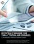 ENTERPRISE IT REQUIRES YOUR TIME, ATTENTION, AND RESOURCES