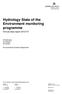 Hydrology State of the Environment monitoring programme