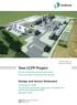Tees CCPP Project. The Tees Combined Cycle Power Plant Project Land at the Wilton International Site, Teesside. Design and Access Statement