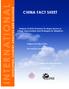 INTERNATIONAL CHINA FACT SHEET DEVELOPING COUNTRY ANALYSIS AND DIALOGUE