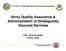 Army Quality Assurance & Administration of Strategically Sourced Services