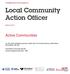 Active Communities. March Candidate brief for the position of: