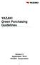 YAZAKI Green Purchasing Guidelines