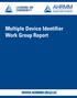 Multiple Device Identifier Work Group Report