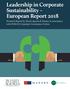 Leadership in Corporate Sustainability European Report 2018