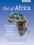 Out of Africa. Managing Risk in Global Business IMA RESEARCH. By Jenice Prather-Kinsey, CPA, and Patrick Wheeler, CPA, CITP