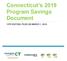 Connecticut s 2019 Program Savings Document