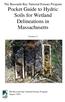 Pocket Guide to Hydric Soils for Wetland Delineations in Massachusetts