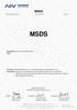 MSDS MSDS. Signed for and on behalf of Shenzhen AOV Testing Technology Co., Ltd
