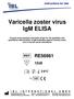 Varicella zoster virus IgM ELISA