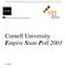 FINAL SURVEY 2003 NOT FOR CIRCULATION. Cornell University Empire State Poll 2003