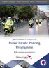 Public Order Policing Programme