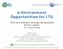 e-environment Opportunities for ITU