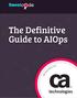 The Definitive Guide to AIOps B R O