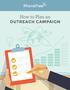 How to Plan an OUTREACH CAMPAIGN