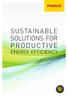 SUSTAINABLE SOLUTIONS FOR ENERGY EFFICIENCY
