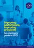 Improving performance, improving prospects. An employers guide to LCCI