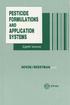 Pesticide Formulations and Application Systems: Eighth Volume