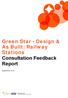 Green Star - Design & As Built: Railway Stations Consultation Feedback Report
