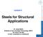 Steels for Structural Applications