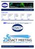 Newsletter. NEW Watch out for the new ESACT grants!!!!!! AUGUST In this issue: ESACT XC Election ESACT Grants. Word of the Chairman